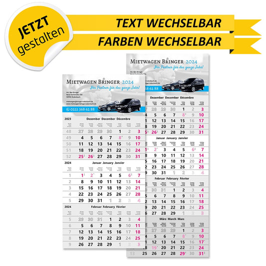 3-4-Monatskalender Mietwagen - Rainer