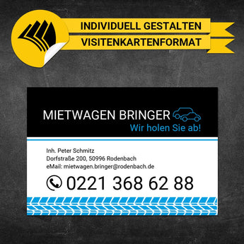 Adressaufkleber Mietwagen - Arnold (Variante 1)
