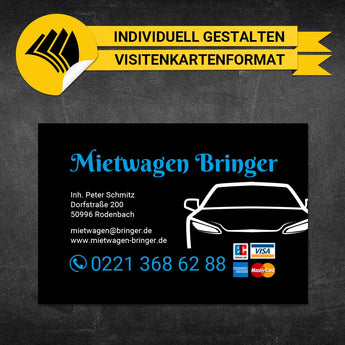 Adressaufkleber Mietwagen - Feodor (Variante 1)
