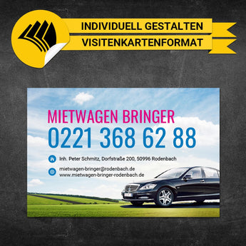 Adressaufkleber Mietwagen - Heidi (Variante 1)