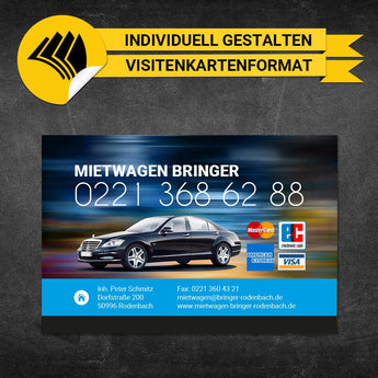Adressaufkleber Mietwagen - Leon (Variante 2)