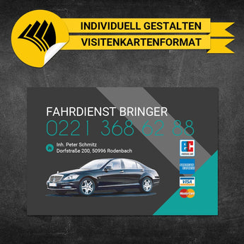 Adressaufkleber Mietwagen - Leonardo (Variante 2)