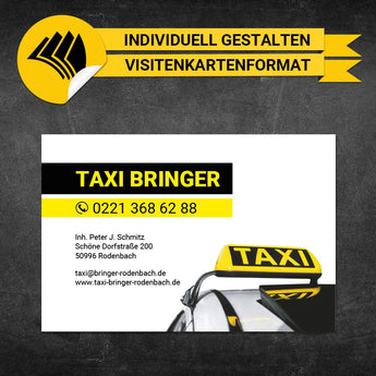 Adressaufkleber Taxi - Anton (Variante 1)