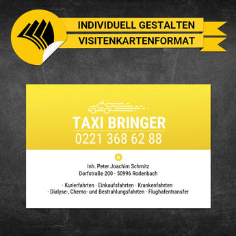 Adressaufkleber Taxi - Armin (Variante 2)