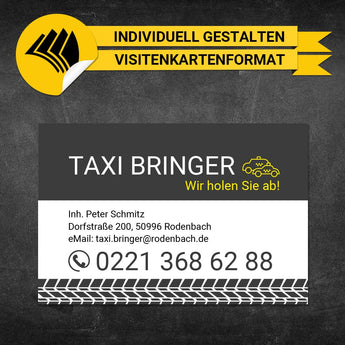 Adressaufkleber Taxi - Arnold (Variante 1)