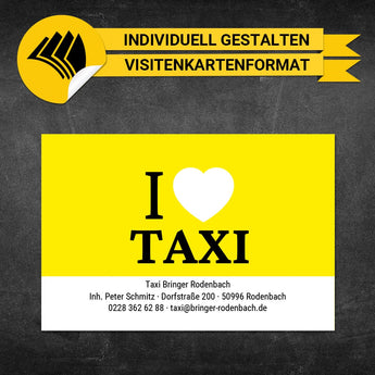 Adressaufkleber Taxi - Charlie (Variante 2)