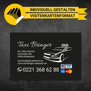 Adressaufkleber Taxi - Feo (Variante 1)