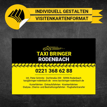 Adressaufkleber Taxi - Frederick (Variante 2)