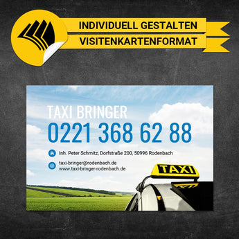 Adressaufkleber Taxi - Heidi (Variante 1)