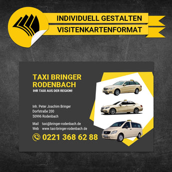 Adressaufkleber Taxi - Joachim (Variante 2)