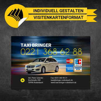 Adressaufkleber Taxi - Leon (Variante 2)