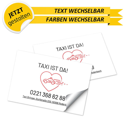 Adressaufkleber Taxi - Lotti (Variante 1)