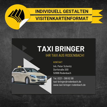 Adressaufkleber Taxi - Lukas (Variante 1)