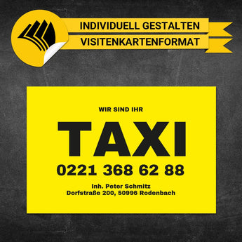 Adressaufkleber Taxi - Mario (Variante 2)