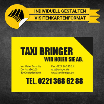 Adressaufkleber Taxi - Marius (Variante 1)