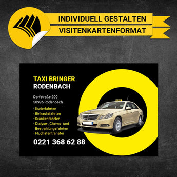 Adressaufkleber Taxi - Oskar (Variante 2)