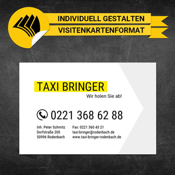 Adressaufkleber Taxi - René (Variante 1)