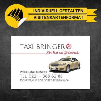 Adressaufkleber Taxi - Vera (Variante 1)