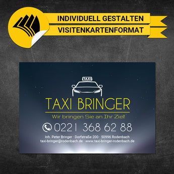 Adressaufkleber Taxi - Viktor (Variante 1)