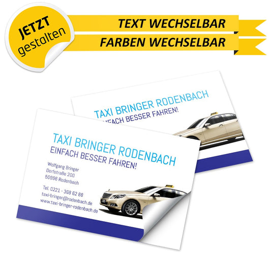 Adressaufkleber Taxi - Wolfgang (Variante 1)
