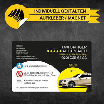 Betriebssitz-Schild Taxi Groß - Mareike