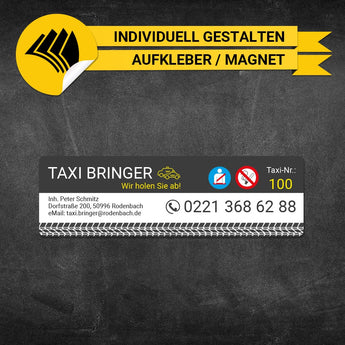 Betriebssitz-Schild Taxi Klein - Arnold