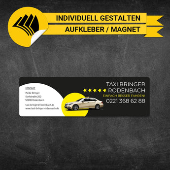 Betriebssitz-Schild Taxi Klein - Mareike