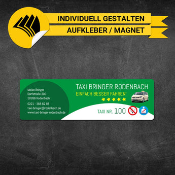Betriebssitz-Schild Taxi Klein - Meike