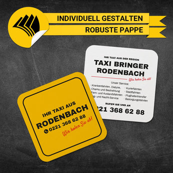 Bierdeckel Taxi - Bernd