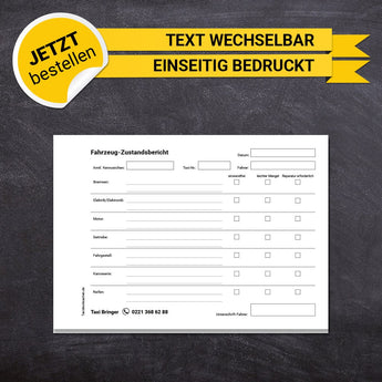 Fahrzeug-Zustandsbericht DIN A5
