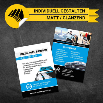 Flyer Mietwagen DIN A6 - Anton