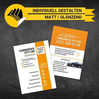 Flyer Mietwagen DIN A6 - Armin