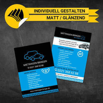 Flyer Mietwagen DIN A6 - Arnold
