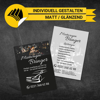 Flyer Mietwagen DIN A6 - Feo