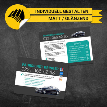 Flyer Mietwagen DIN A6 - Leonardo