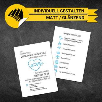 Flyer Mietwagen DIN A6 - Lotti