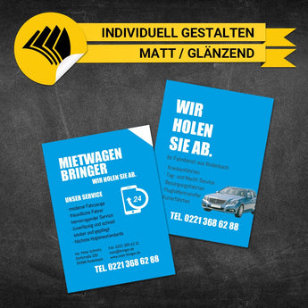 Flyer Mietwagen DIN A6 - Marius