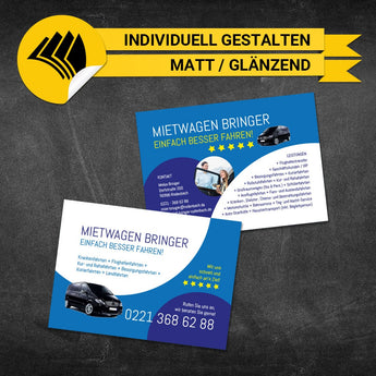 Flyer Mietwagen DIN A6 - Meike