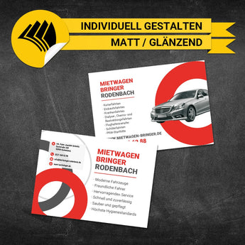 Flyer Mietwagen DIN A6 - Oskar