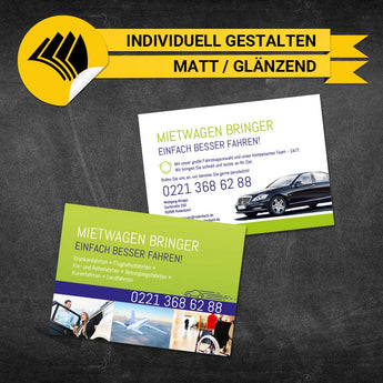 Flyer Mietwagen DIN A6 - Wolfgang