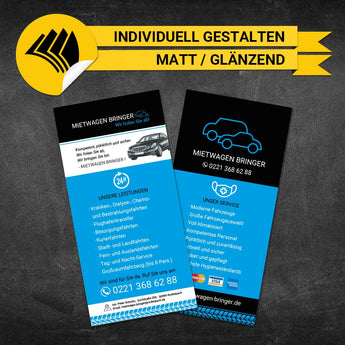 Flyer Mietwagen DIN Lang - Arnold