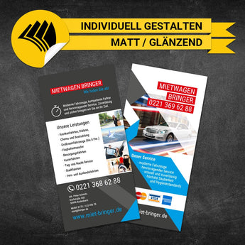 Flyer Mietwagen DIN Lang - Ben