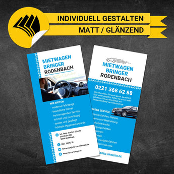 Flyer Mietwagen DIN Lang - Frederick