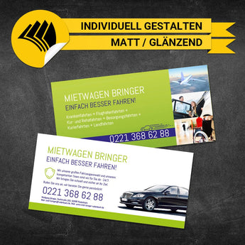 Flyer Mietwagen DIN Lang - Wolfgang