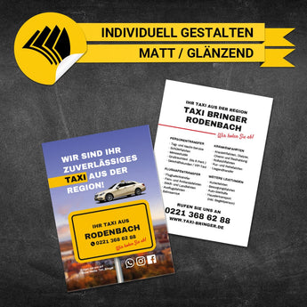 Flyer Taxi DIN A6 - Bernd
