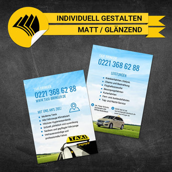 Flyer Taxi DIN A6 - Heidi