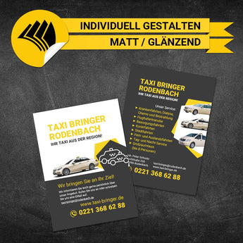 Flyer Taxi DIN A6 - Joachim