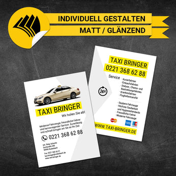 Flyer Taxi DIN A6 - René