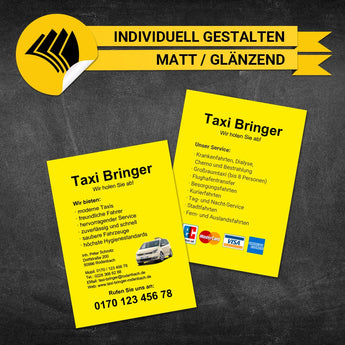 Flyer Taxi DIN A6 - Roberta
