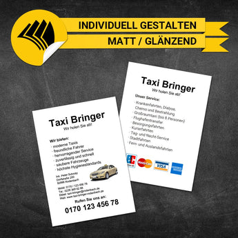 Flyer Taxi DIN A6 - Roberto